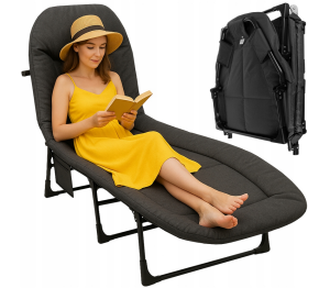 Łóżko Kanadyjka Składane Polowe Turystyczne Leżak Stabilne 150 kg Mocne