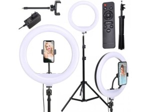Lampa pierścieniowa ring makijaż statyw 220 cm Pilot