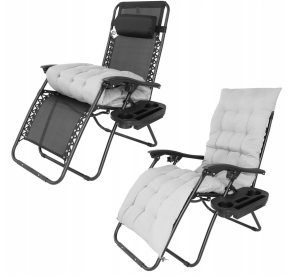 Leżak Ogrodowy Składany Premium Deluxe
