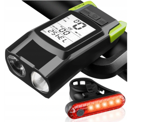 Lampka rowerowa LED Bezprzewodowy Licznik Klakson