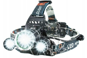 Bardzo Mocna Latarka Czołowa na Głowę Czołówka Akumulator