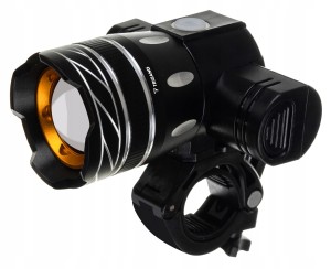 Lampka na Rower Rowerowa LED T6 Zestaw Przód Tył