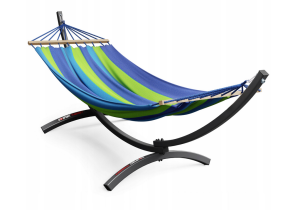 Hamak ze stelażem ogrodowy dwuosobowy POLSKI