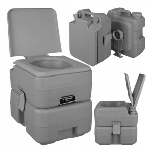 Toaleta Przenośna Turystyczna Mobilne WC Kempingowa na Działkę 20L Modułowa